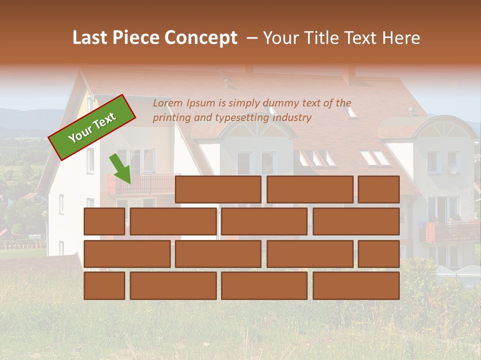 Portrait Mustache Boy PowerPoint Template