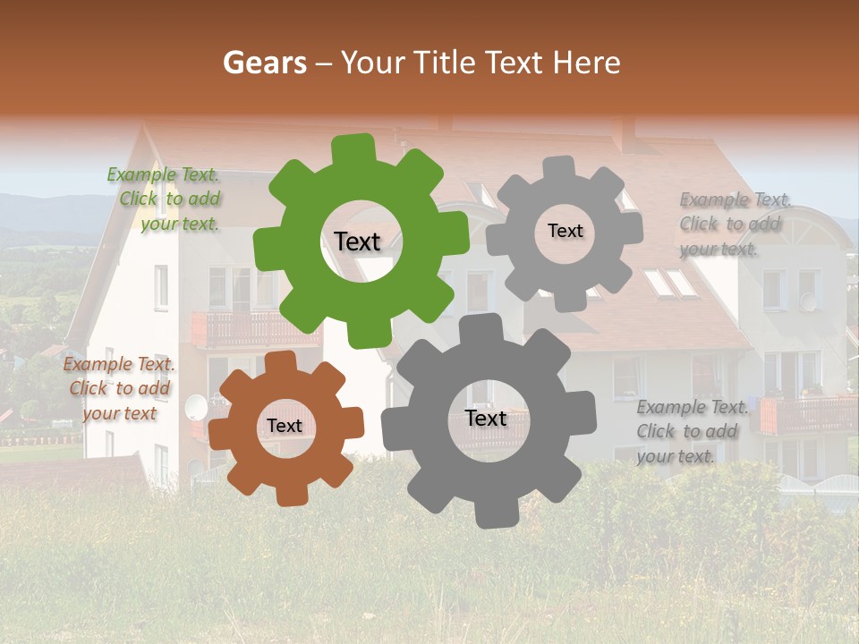 Portrait Mustache Boy PowerPoint Template