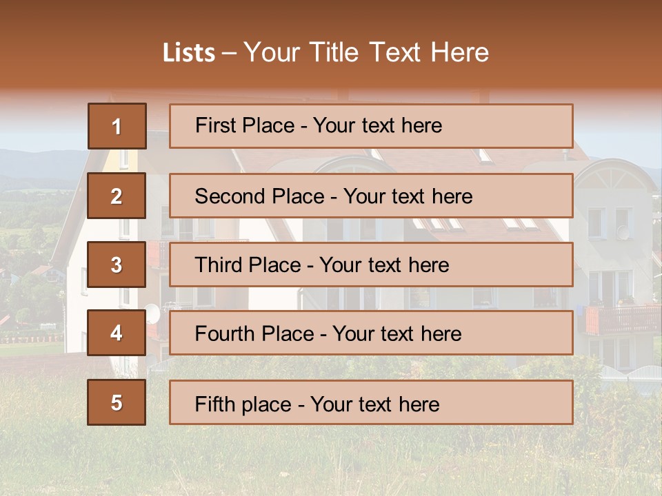 Portrait Mustache Boy PowerPoint Template