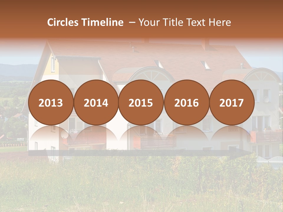 Portrait Mustache Boy PowerPoint Template