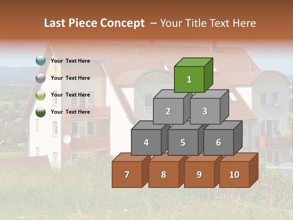 Portrait Mustache Boy PowerPoint Template