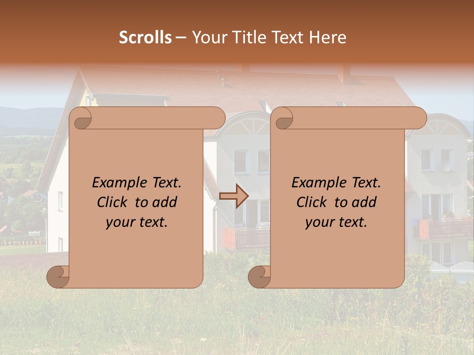 Portrait Mustache Boy PowerPoint Template