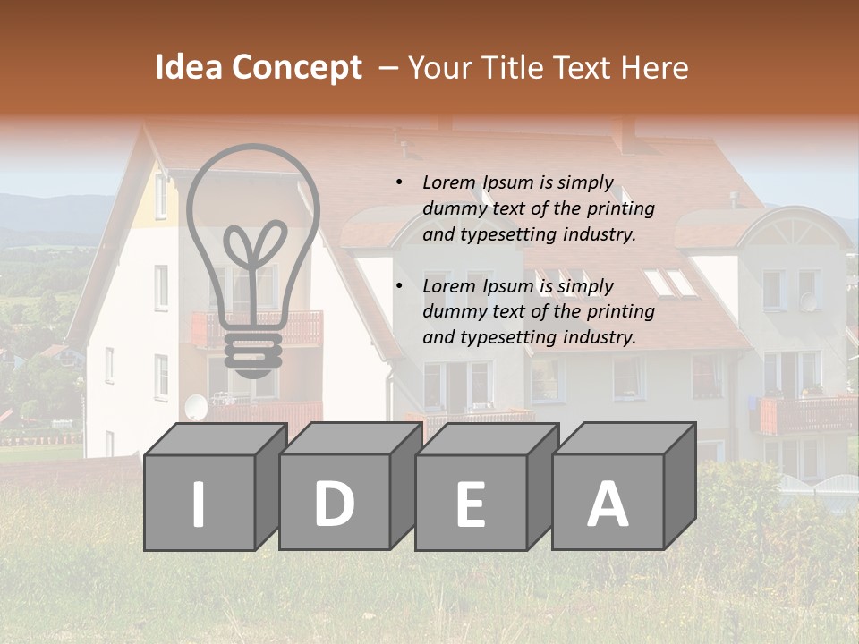 Portrait Mustache Boy PowerPoint Template