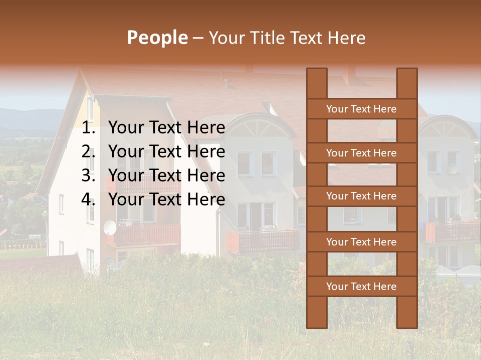 Portrait Mustache Boy PowerPoint Template