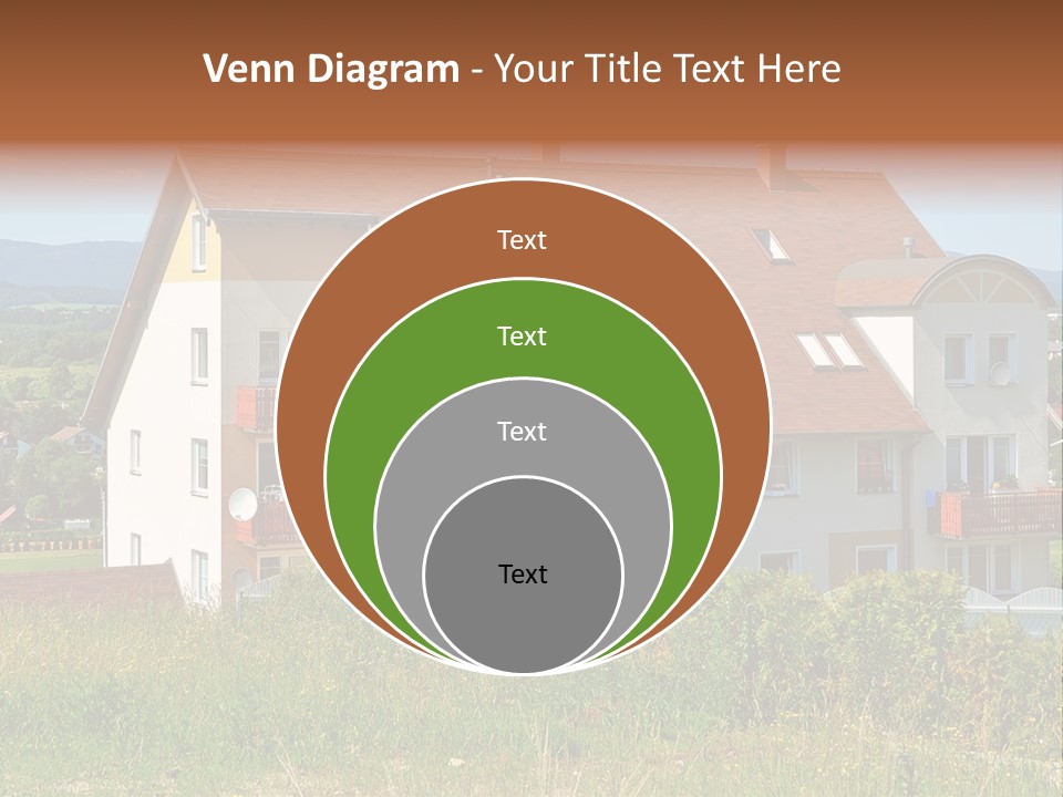 Portrait Mustache Boy PowerPoint Template