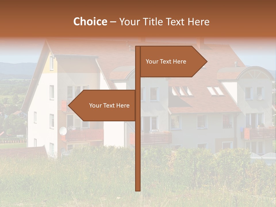 Portrait Mustache Boy PowerPoint Template