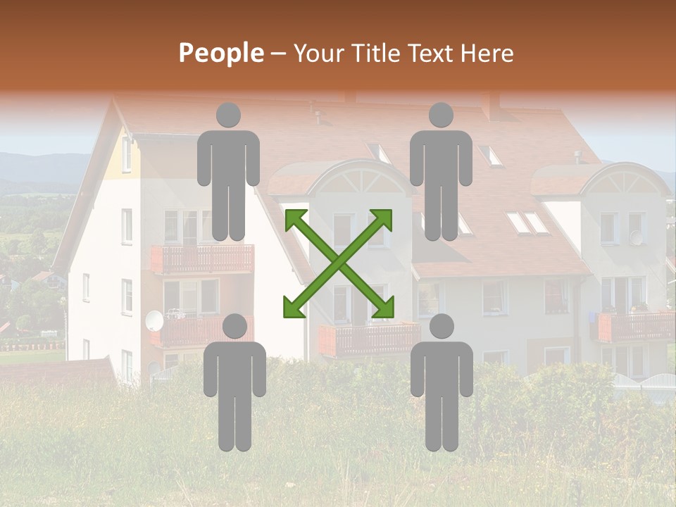 Portrait Mustache Boy PowerPoint Template