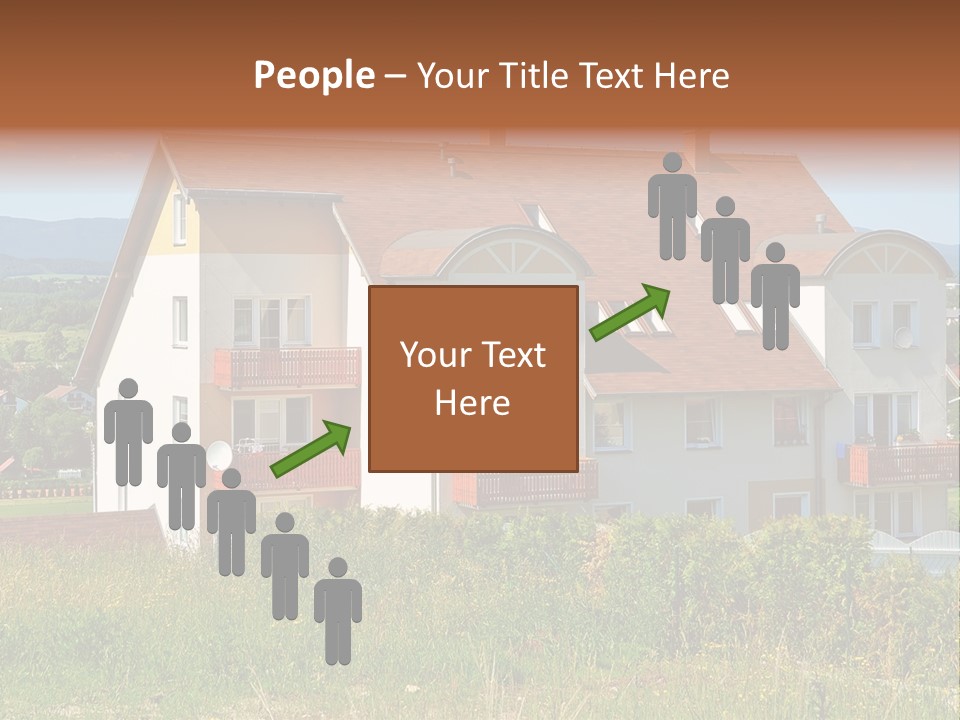 Portrait Mustache Boy PowerPoint Template