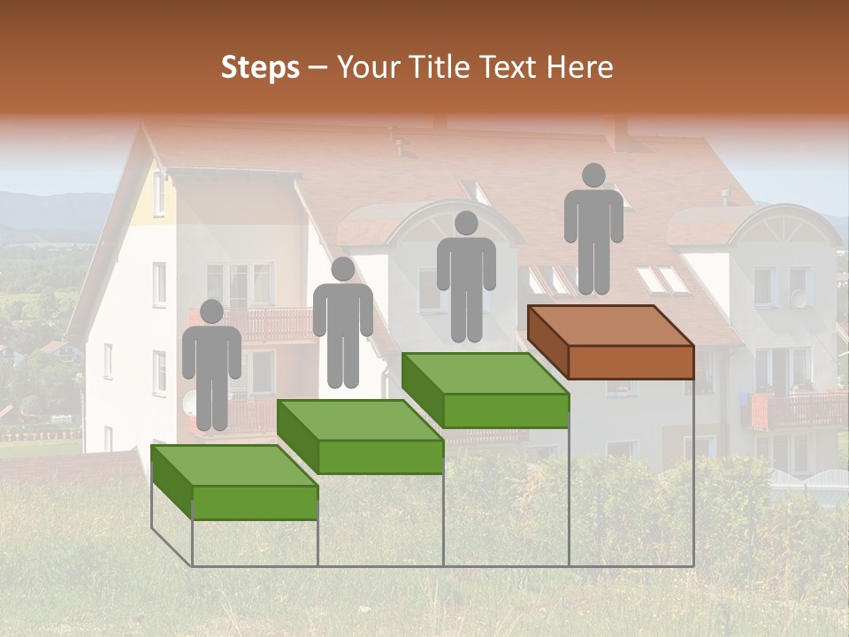 Portrait Mustache Boy PowerPoint Template