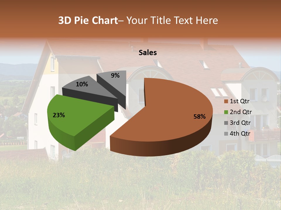 Portrait Mustache Boy PowerPoint Template