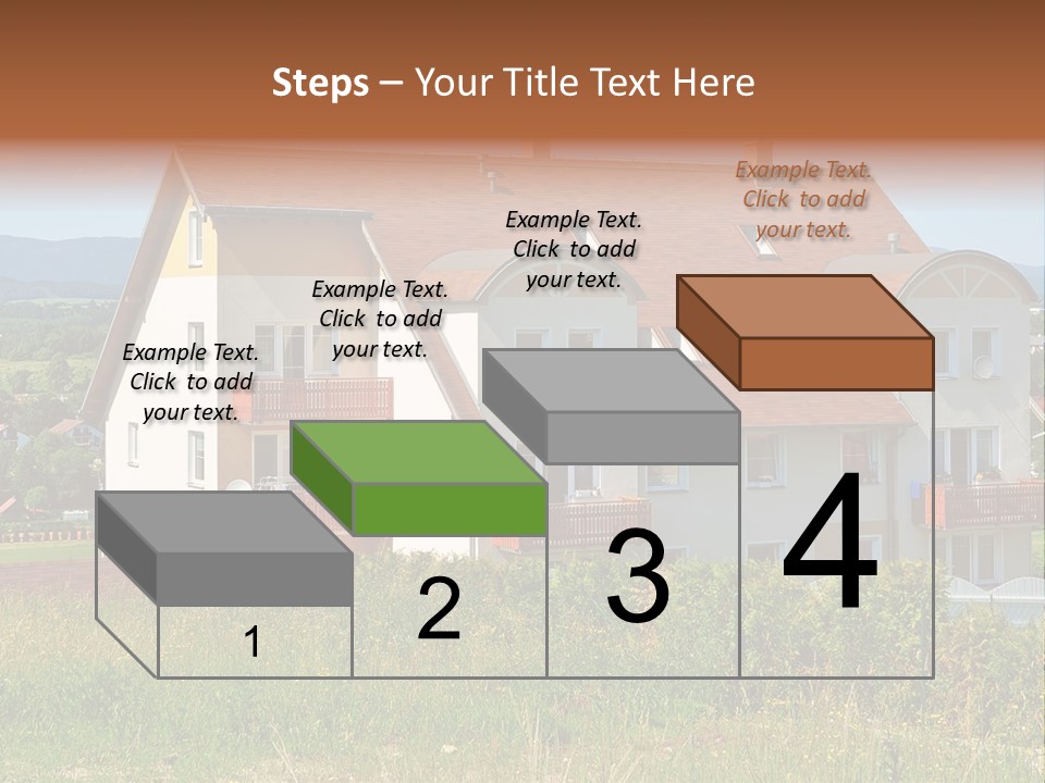 Portrait Mustache Boy PowerPoint Template