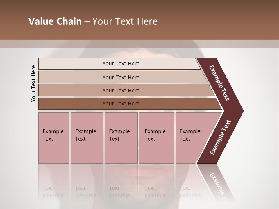 Portrait Mustache Boy PowerPoint Template