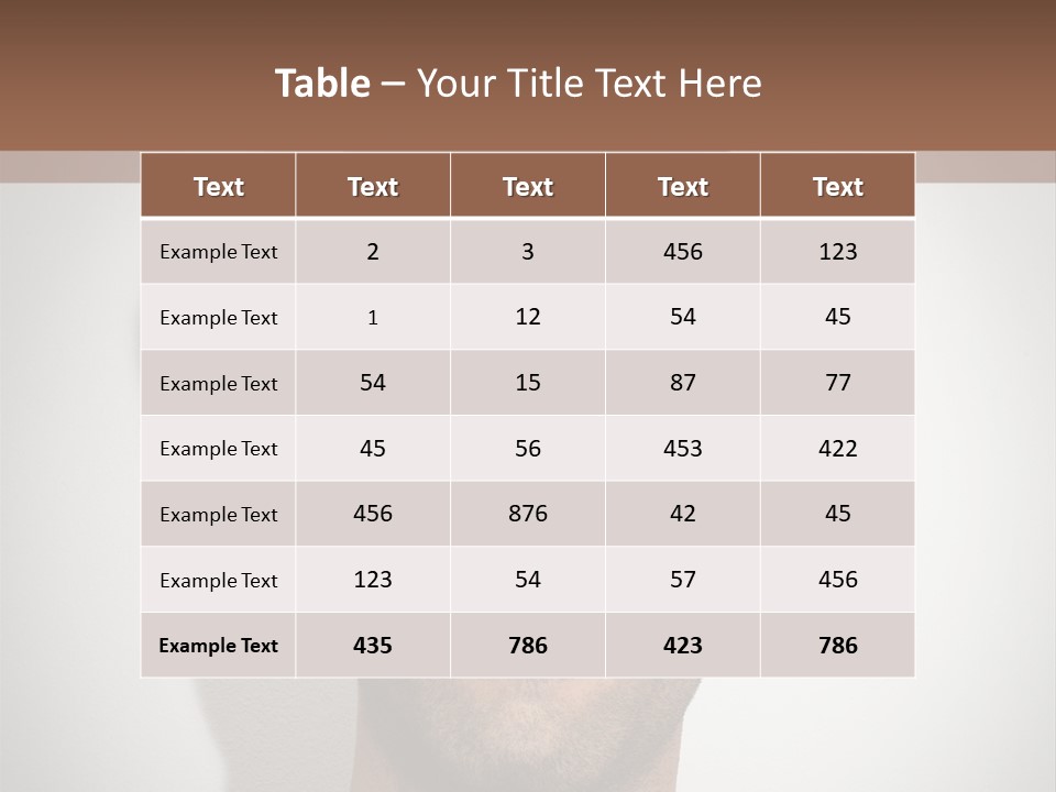 Portrait Mustache Boy PowerPoint Template