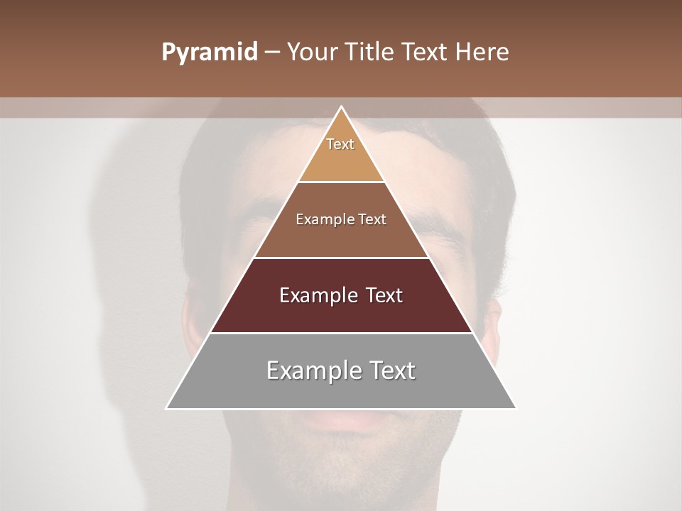 Portrait Mustache Boy PowerPoint Template