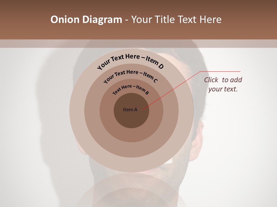 Portrait Mustache Boy PowerPoint Template