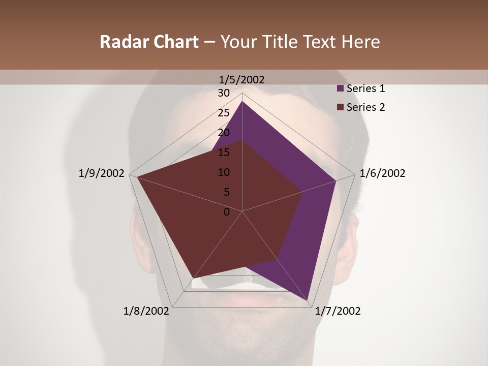Portrait Mustache Boy PowerPoint Template
