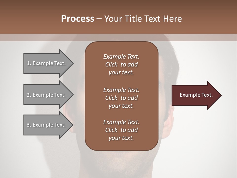 Portrait Mustache Boy PowerPoint Template