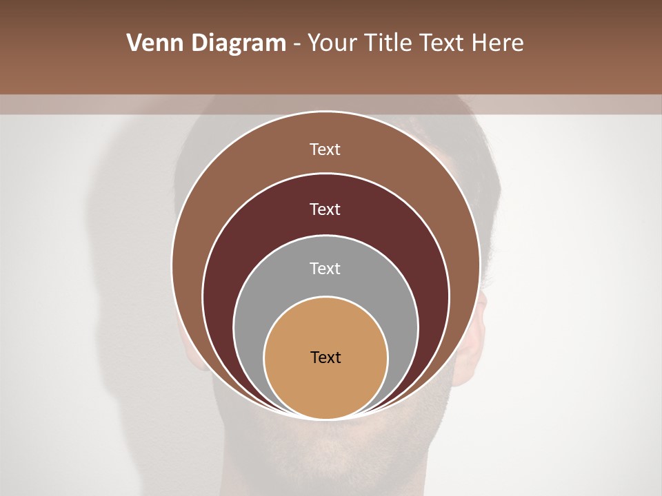 Portrait Mustache Boy PowerPoint Template