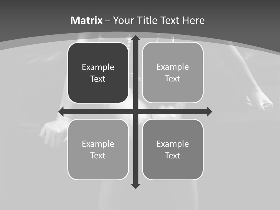 A Woman Sitting On A Couch In A Black And White Photo PowerPoint Template