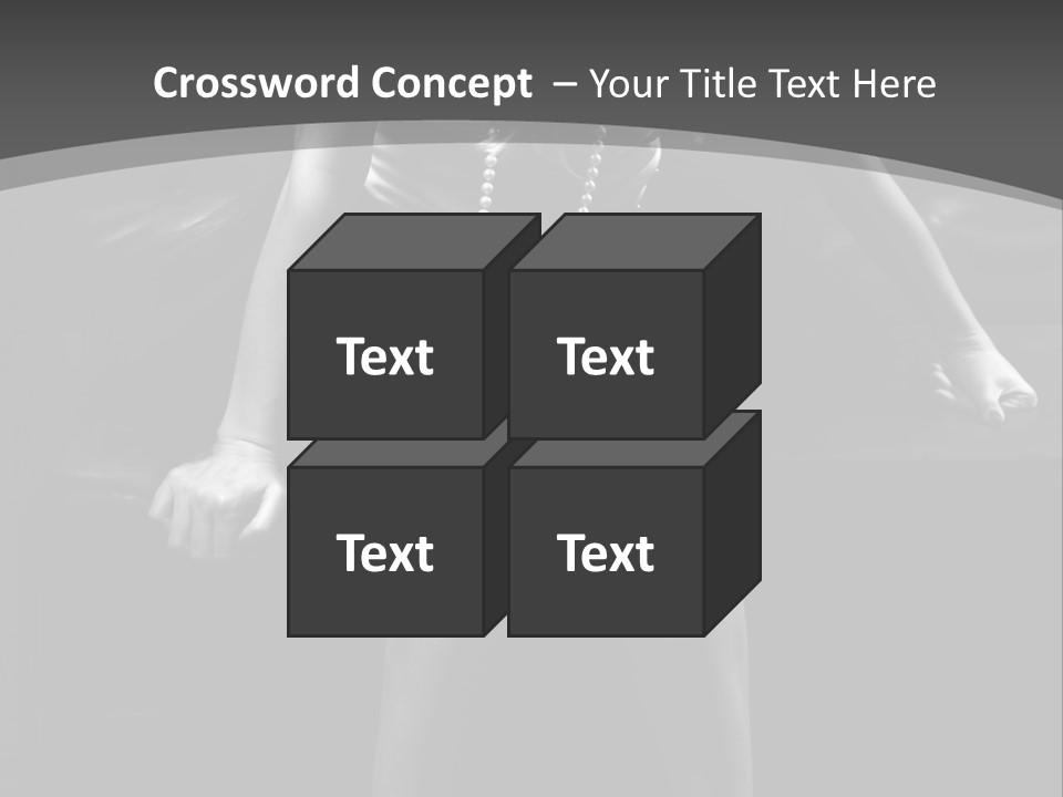 A Woman Sitting On A Couch In A Black And White Photo PowerPoint Template