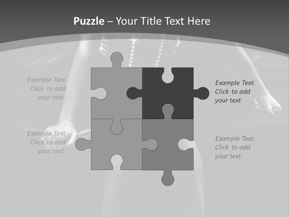 A Woman Sitting On A Couch In A Black And White Photo PowerPoint Template