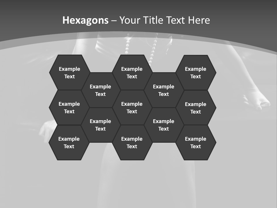 A Woman Sitting On A Couch In A Black And White Photo PowerPoint Template