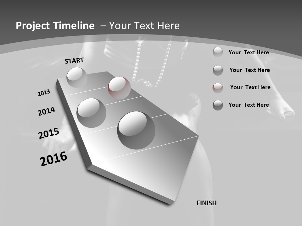 A Woman Sitting On A Couch In A Black And White Photo PowerPoint Template