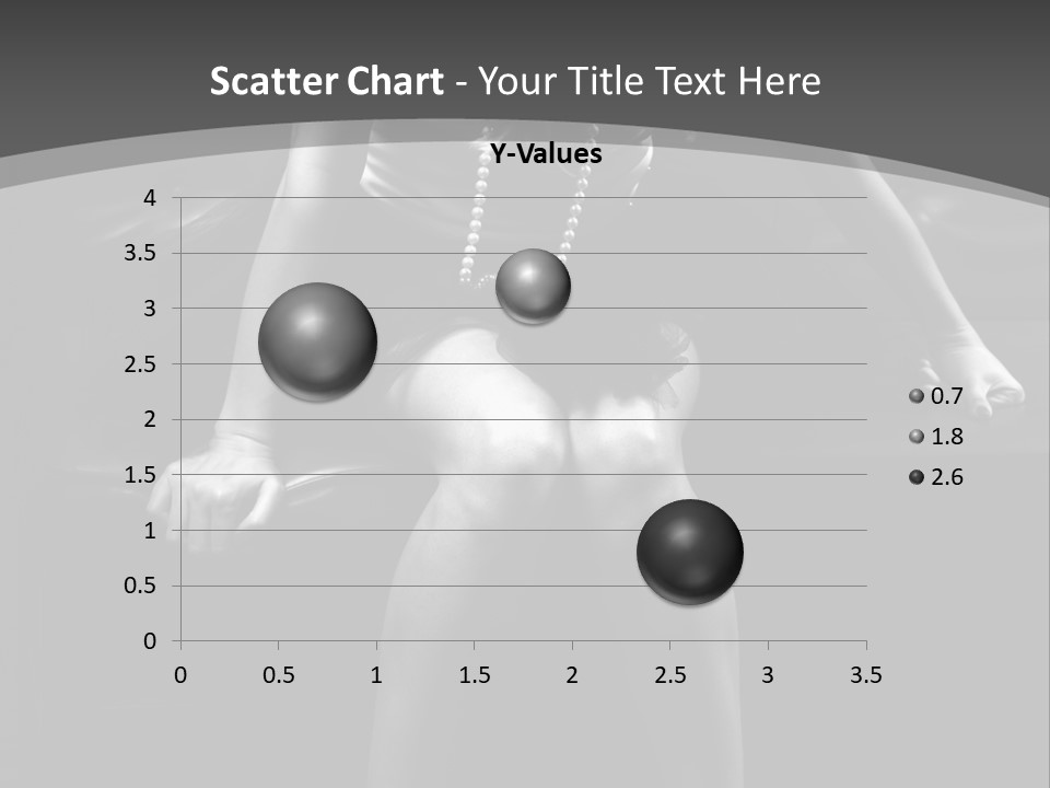 A Woman Sitting On A Couch In A Black And White Photo PowerPoint Template