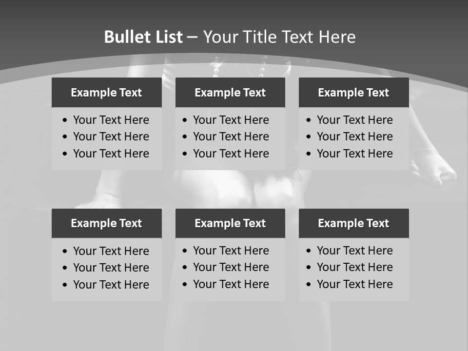 A Woman Sitting On A Couch In A Black And White Photo PowerPoint Template