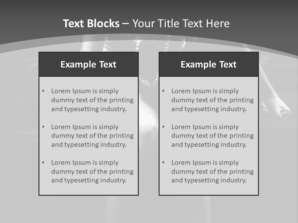 A Woman Sitting On A Couch In A Black And White Photo PowerPoint Template
