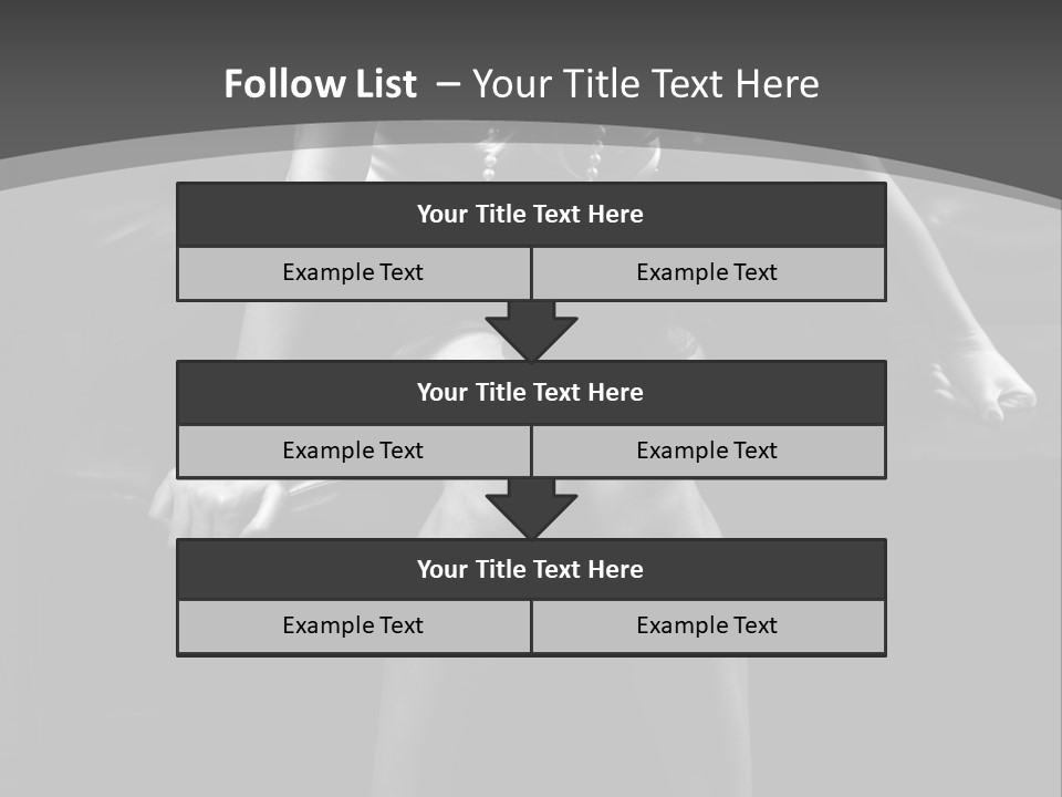 A Woman Sitting On A Couch In A Black And White Photo PowerPoint Template