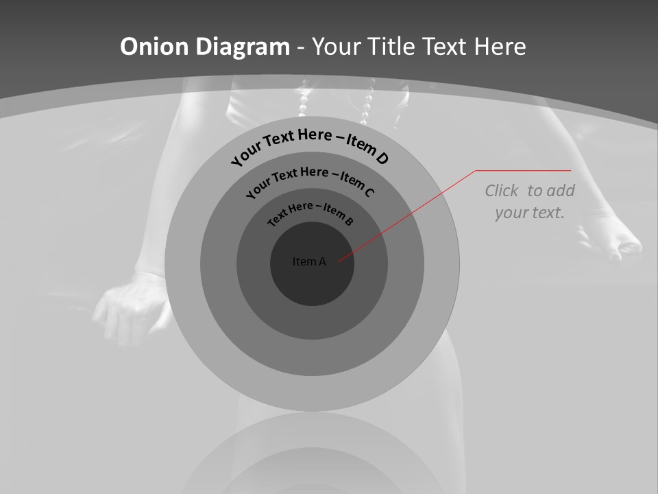 A Woman Sitting On A Couch In A Black And White Photo PowerPoint Template