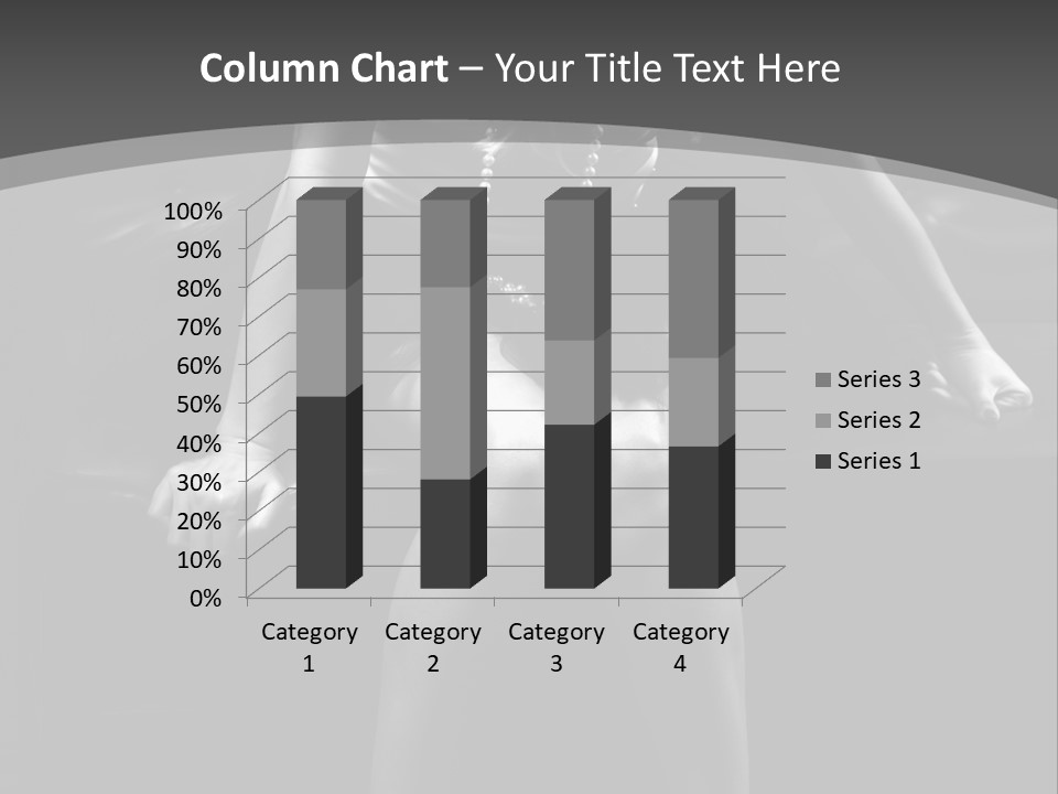 A Woman Sitting On A Couch In A Black And White Photo PowerPoint Template
