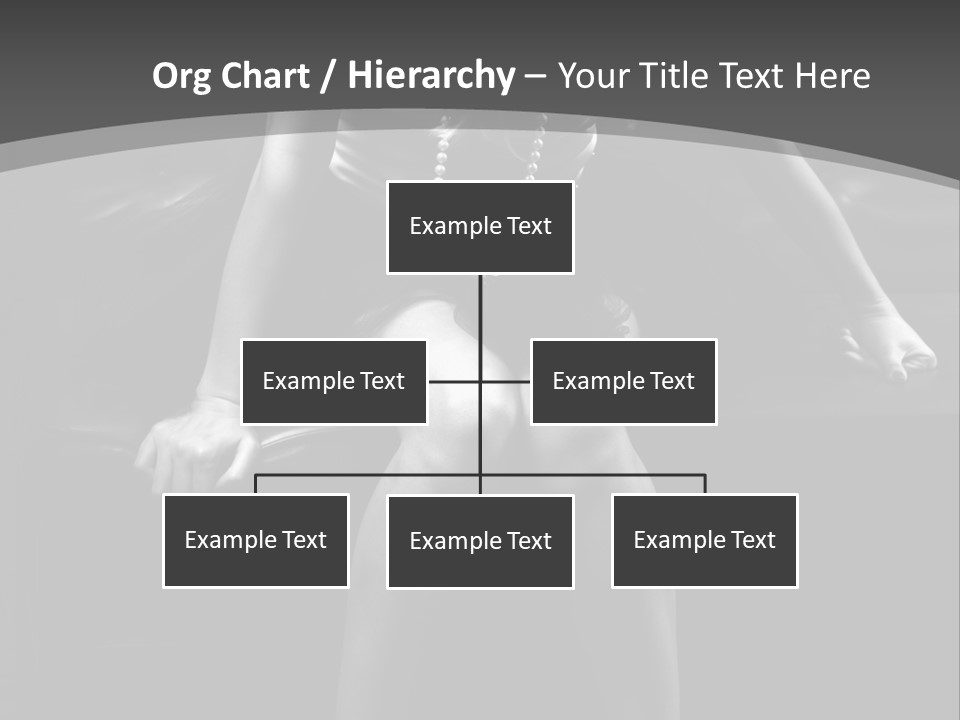 A Woman Sitting On A Couch In A Black And White Photo PowerPoint Template