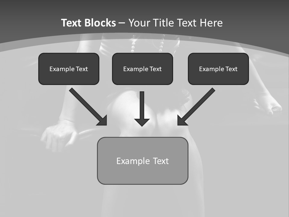 A Woman Sitting On A Couch In A Black And White Photo PowerPoint Template