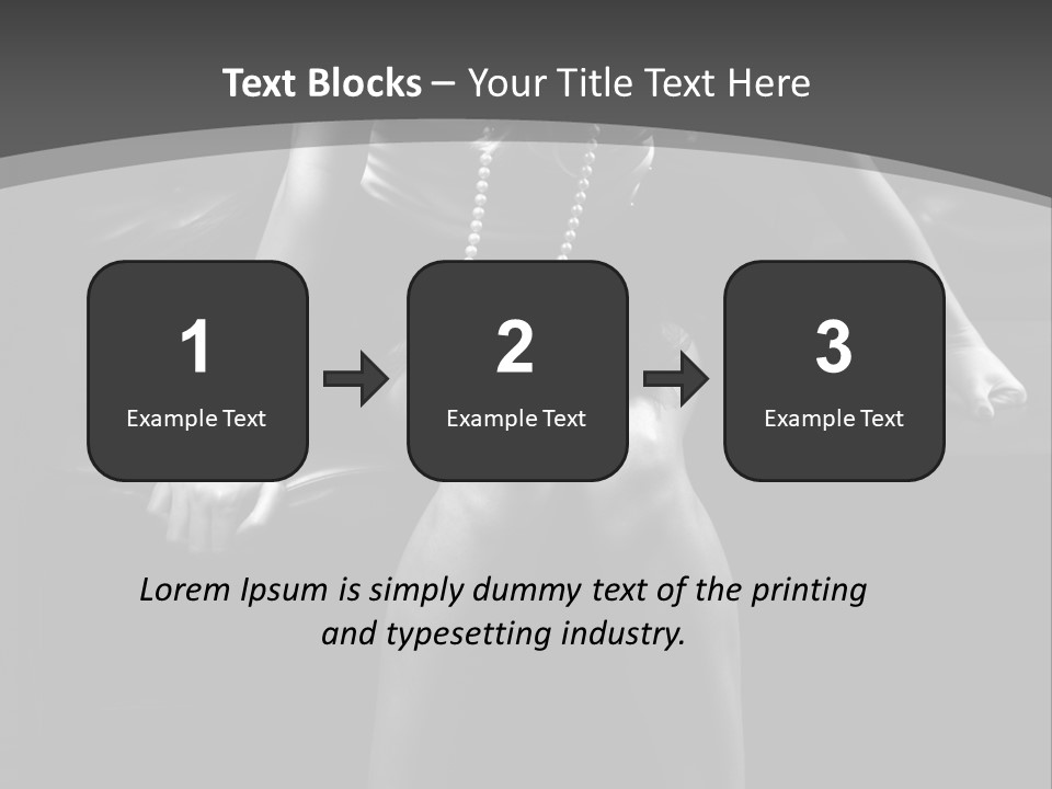A Woman Sitting On A Couch In A Black And White Photo PowerPoint Template