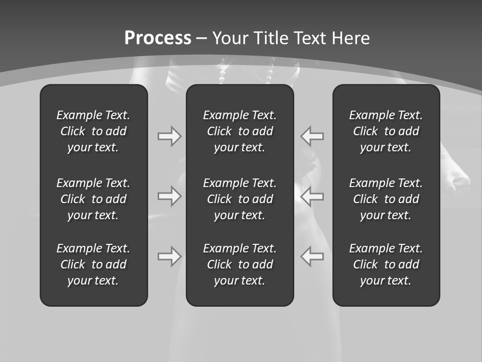 A Woman Sitting On A Couch In A Black And White Photo PowerPoint Template