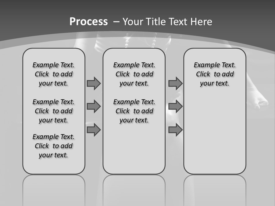A Woman Sitting On A Couch In A Black And White Photo PowerPoint Template