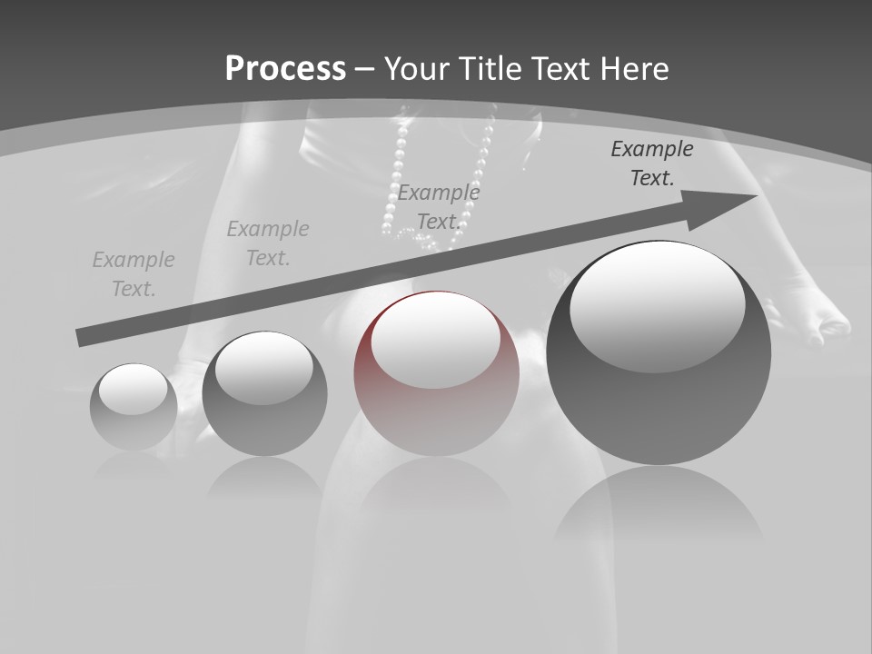 A Woman Sitting On A Couch In A Black And White Photo PowerPoint Template