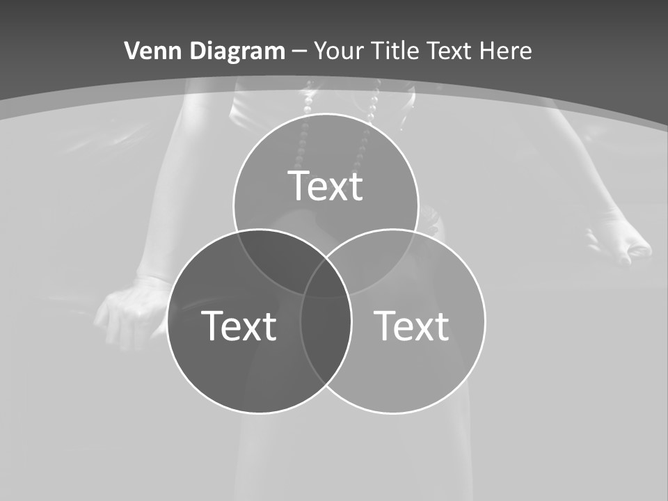 A Woman Sitting On A Couch In A Black And White Photo PowerPoint Template