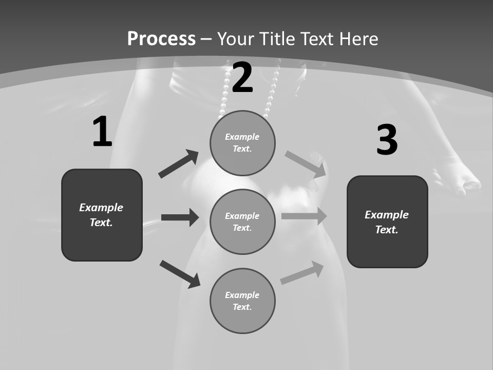 A Woman Sitting On A Couch In A Black And White Photo PowerPoint Template