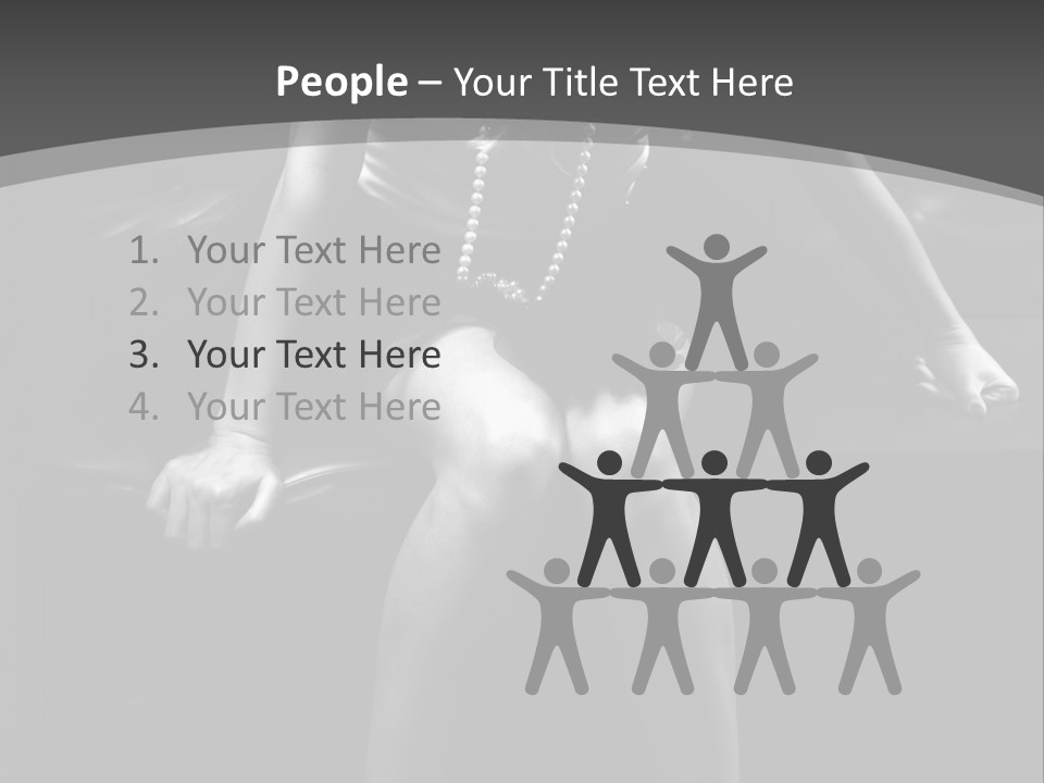 A Woman Sitting On A Couch In A Black And White Photo PowerPoint Template