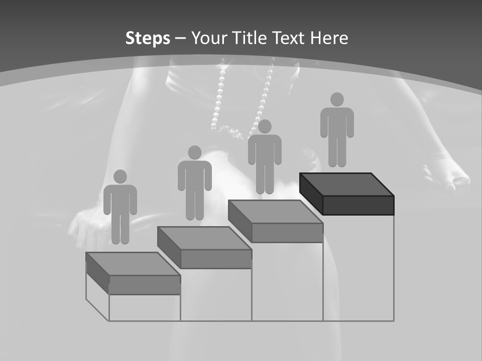 A Woman Sitting On A Couch In A Black And White Photo PowerPoint Template