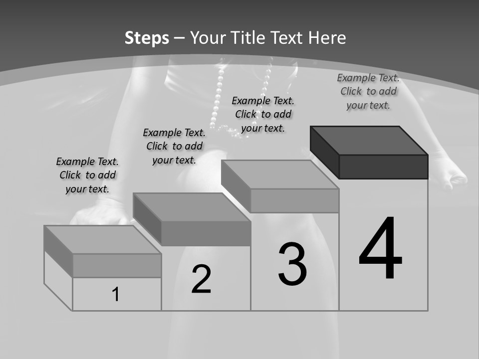 A Woman Sitting On A Couch In A Black And White Photo PowerPoint Template