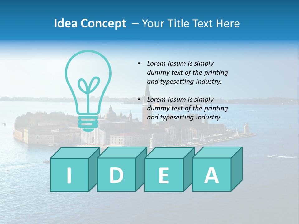 Height Right Upturn PowerPoint Template