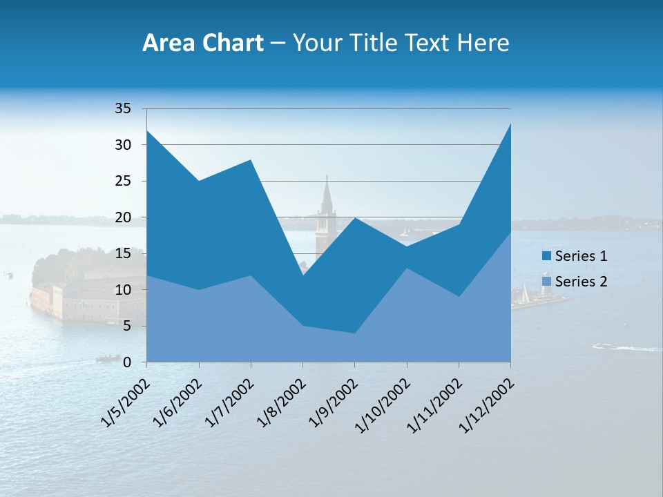 Height Right Upturn PowerPoint Template