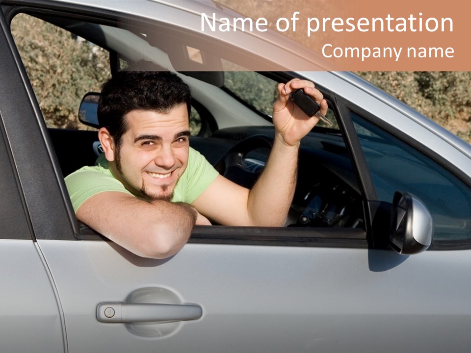 Driver Key Hired PowerPoint Template