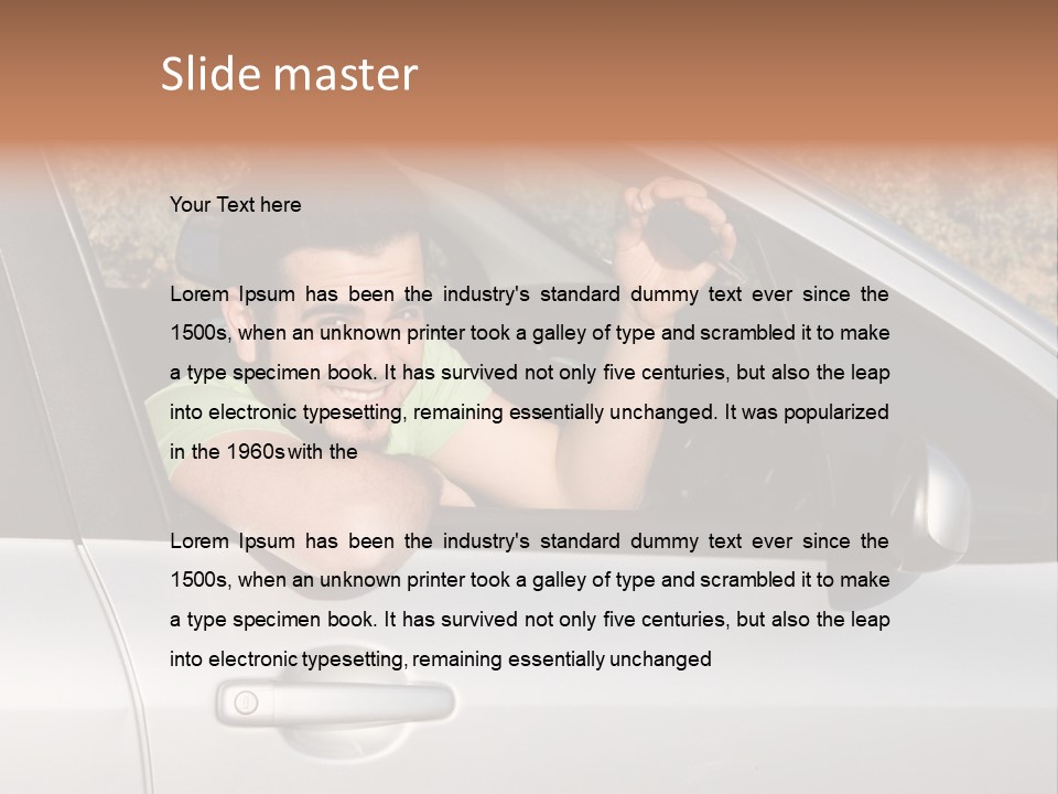 Driver Key Hired PowerPoint Template