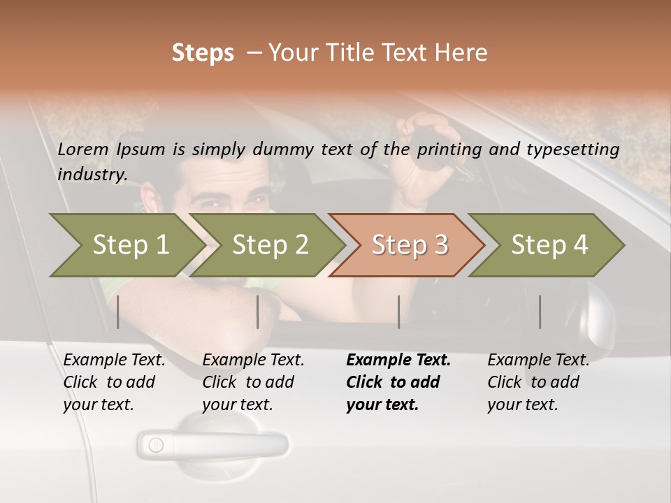 Driver Key Hired PowerPoint Template