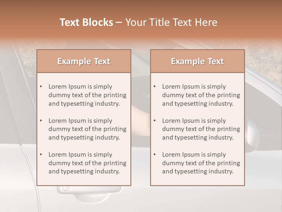 Driver Key Hired PowerPoint Template
